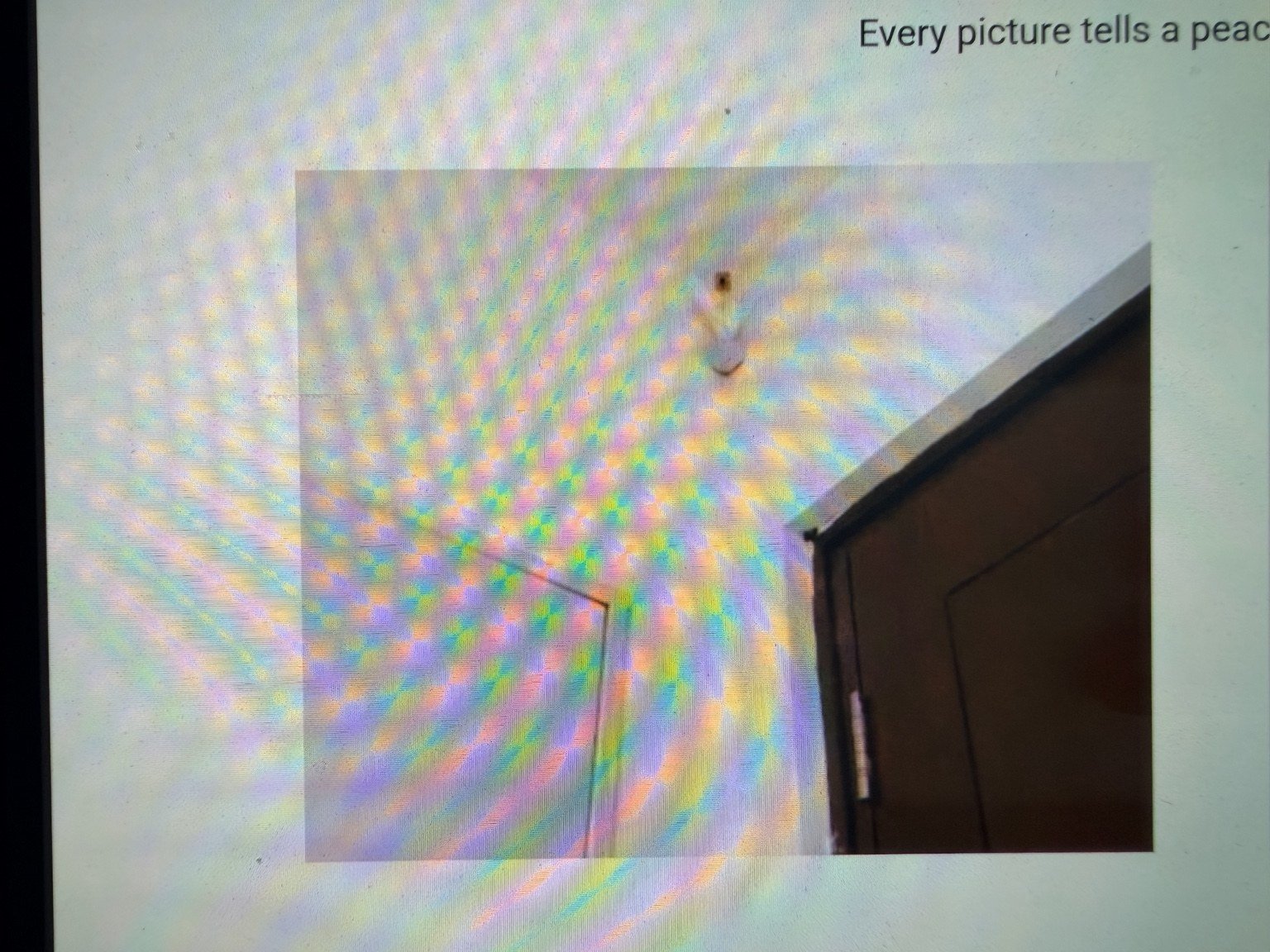 Correct hanging position